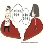情侶分手算賬，女方追討購物錢